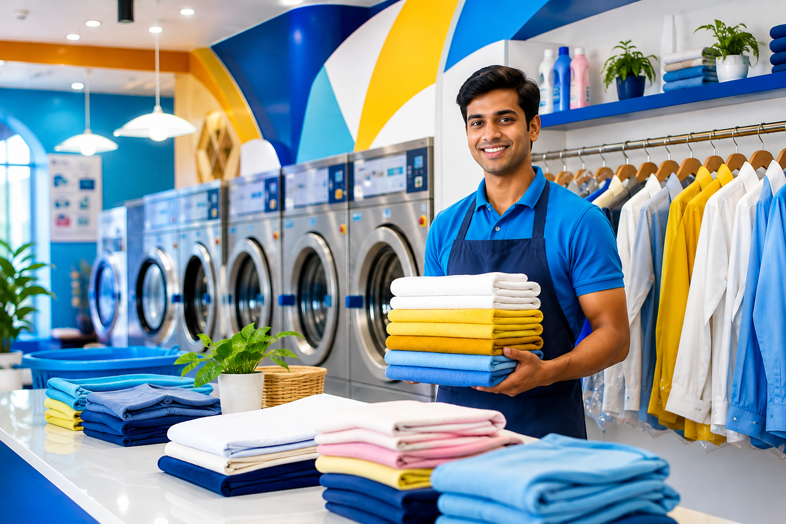 The Blue Waves Laundry Facility Kolkata